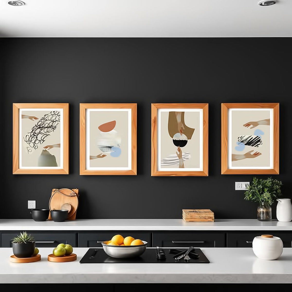 Dosenritter | Abstract Wandbilder Modern, Minimalistisch, Abstrakt, Druckbilder für Esszimmer, Wohnz