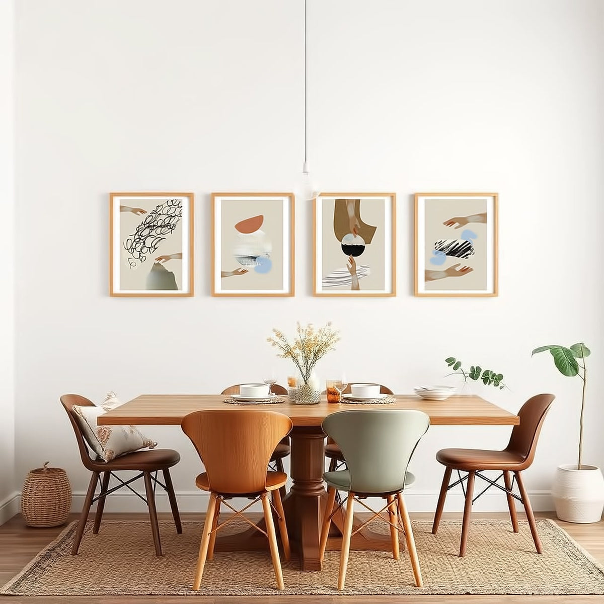 Dosenritter | Abstract Wandbilder Modern, Minimalistisch, Abstrakt, Druckbilder für Esszimmer, Wohnz