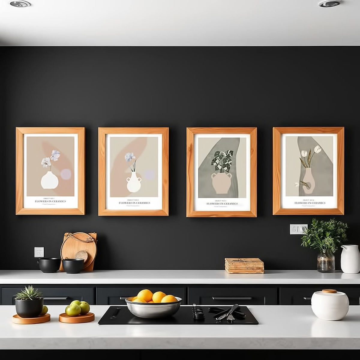 Dosenritter | Flowers Wandbilder Modern, Minimalistisch, Abstrakt, Druckbilder für Esszimmer, Wohnzi