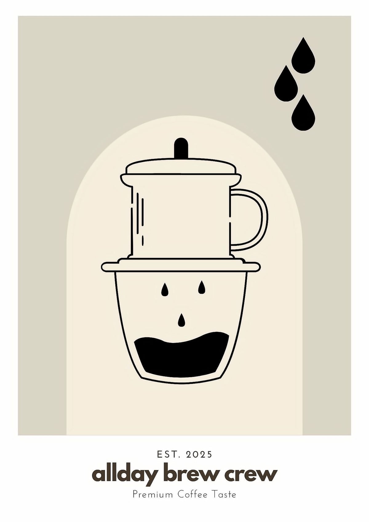 Dosenritter | Kaffee Wandbilder Modern, Minimalistisch, Abstrakt, Druckbilder für Esszimmer, Wohnzim
