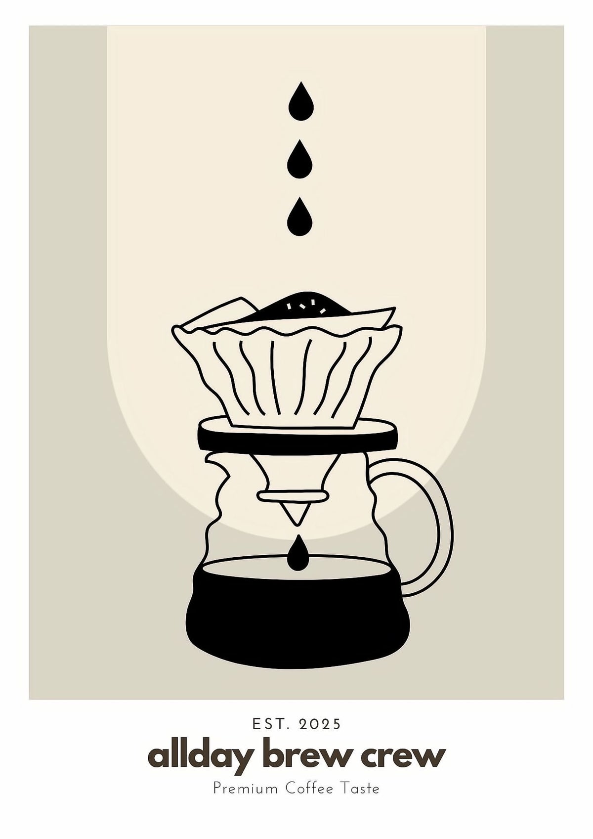 Dosenritter | Kaffee Wandbilder Modern, Minimalistisch, Abstrakt, Druckbilder für Esszimmer, Wohnzim