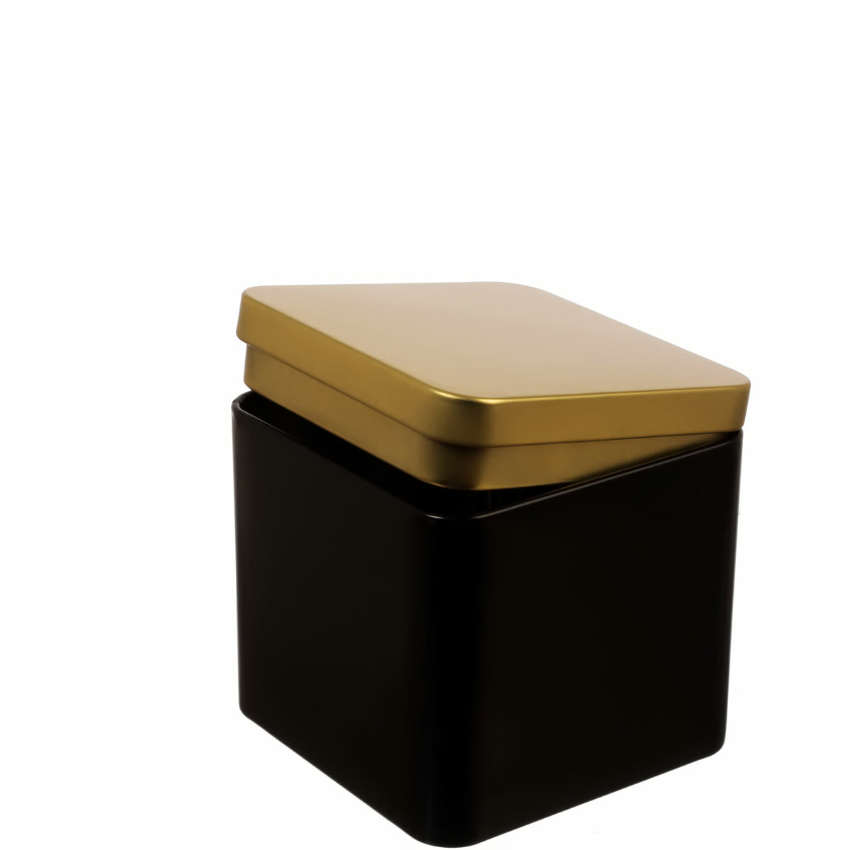 6er Set | GOLDI Junior edle Teedose / Vorratsdose  aromadicht | schwarz-gold