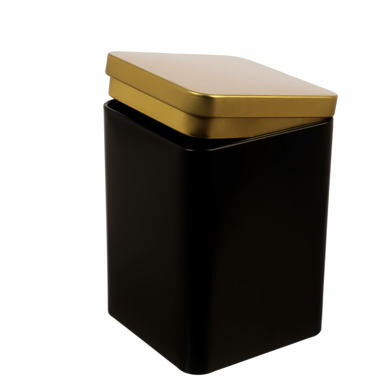6er Set | GOLDI edle Teedose / Vorratsdose  aromadicht | schwarz-gold