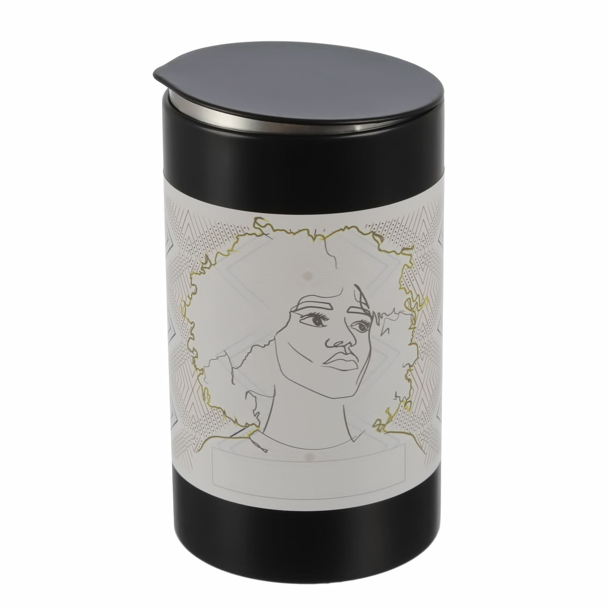 6er Set | RUBA moderne Gewürzdose inkl. 6 funky Klebeetiketten zum Beschriften