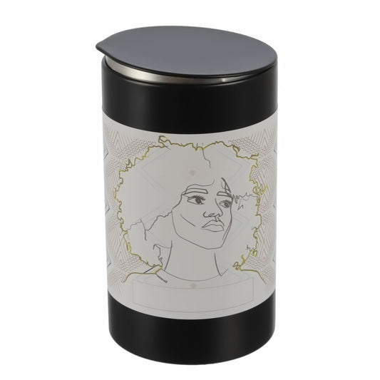 6er Set | RUBA moderne Gewürzdose inkl. 6 funky Klebeetiketten zum Beschriften