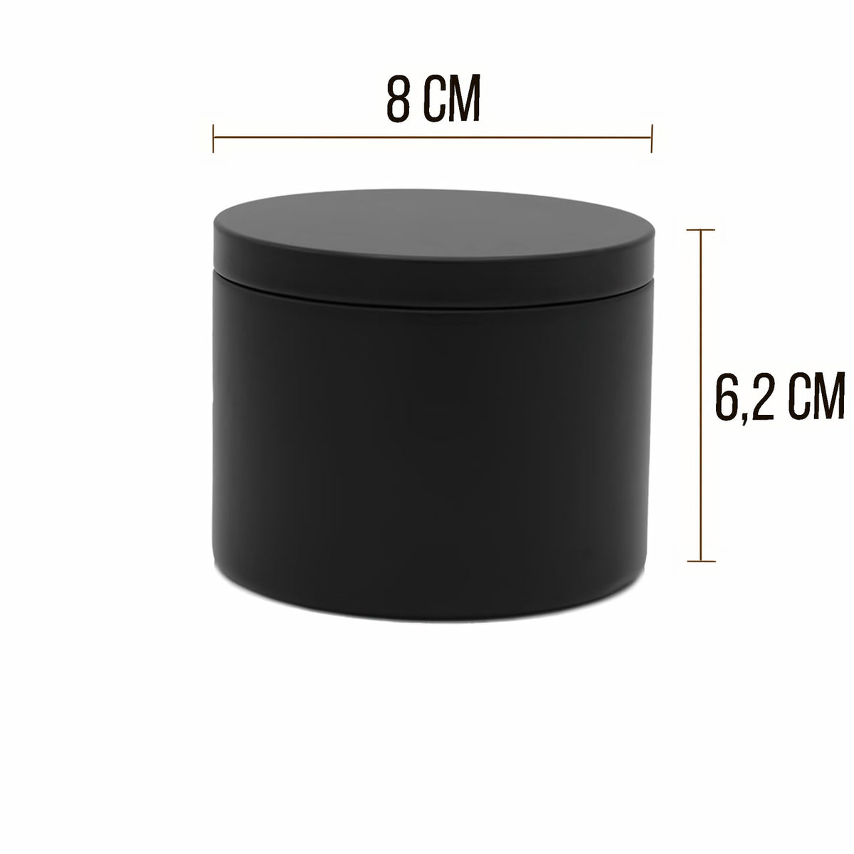 6er Set | Moja moderne Gewürzdose mit Silikondichtung, luftdicht  | 6,2 x 8 cm (H,ø)