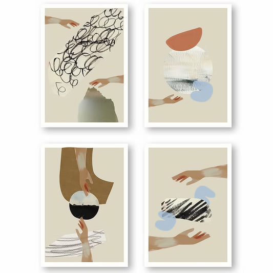 Dosenritter | Abstract Wandbilder Modern, Minimalistisch, Abstrakt, Druckbilder für Esszimmer, Wohnz