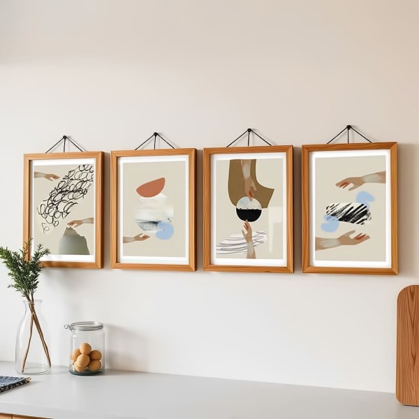 Dosenritter Abstract Art Bilder Boho für Wohnzimmer